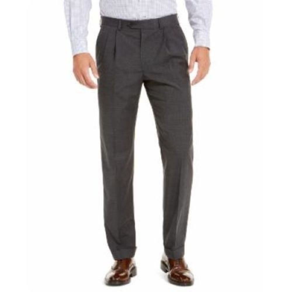Lauren Ralph Lauren Men's Wool Blend Classic-Fit UltraFlex Stretch 42W x 30L